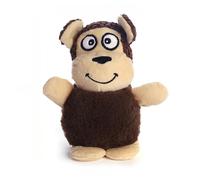 DAFORERAL Plush Chubby Animal Dog Toy, Cute Cartoon Squeaky Toy with PP Cotton Filling, Durable Chew-Resistant Soft Plush for Interactive Play (Little monkey)