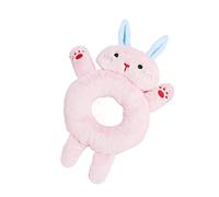 DAFORERAL Plush Circle Animal Squeaky Dog Toy, Interactive Tug-of-War Toy for Small Dogs and Boredom Relief (V3)