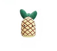 DAFORERAL Plush Dog Toy in Fruit and Vegetable Shapes - Squeaky Chew Toy with PP Cotton Filling for Interactive Play and Teeth Cleaning (pineapple)