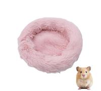 DAFORERAL Plush Hamster Bed Mat, Round Cotton Pad, Cozy Cushion for Winter Small Pets and Rodents (A3,Large)