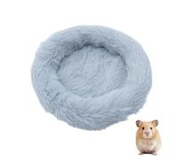 DAFORERAL Plush Hamster Bed Mat, Round Cotton Pad, Cozy Cushion for Winter Small Pets and Rodents (A4,Large)