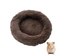 DAFORERAL Plush Hamster Bed Mat, Round Cotton Pad, Cozy Cushion for Winter Small Pets and Rodents (A5,Small)