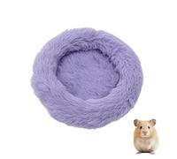 DAFORERAL Plush Hamster Bed Mat, Round Cotton Pad, Cozy Cushion for Winter Small Pets and Rodents (A6,Large)
