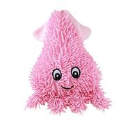 DAFORERAL Plush Octopus Dog Toy, 23x17cm Squeaky Crinkle Chew Toys for Dogs, Soft Durable Animal-Shaped for Biting and Interactive Play (pink)