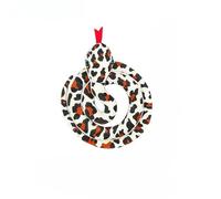 DAFORERAL Plush Realistic Snake Cat Toy with Catnip, Crinkle Sound Tail for Interactive Play and Stress Relief (Black&White)