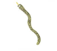 DAFORERAL Plush Snake Cat Toy, Long Realistic Spotted Python Design with Catnip for Kicking and Self-Play (Green)