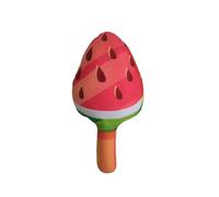 DAFORERAL Plush Squeaky Ice Cream Dog Toy, Soft Stuffed Puppy Chew Toy with Embroidery Details for Small Dogs and Cats (V4)