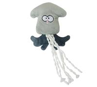 DAFORERAL Plush Squid Catnip Toy with Bell for Cats, Interactive Chew-Resistant Cat Toy for Self-Play & Stress Relief