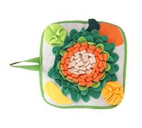 DAFORERAL Rabbit Snuffle Mat, Foraging Feeding Pad for Guinea Pigs Hamsters Cats Dogs, Fleece Enrichment Toy with Non-Slip Waterproof Bottom, Hides Treats and Reduces Boredom Indoors