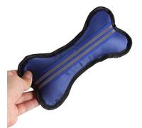 DAFORERAL Reflective Bone Dog Toy, Oxford Cloth Squeaky Plush Chew Toy for Dogs with PP Cotton Filling for Interactive Play (Blue)