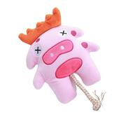 DAFORERAL Sea Monster Cotton Rope Pet Toy, Interactive Tug and Chew Plush for Puppies and Small Dogs, Durable Soft Toy for Cats and Dogs, Fun Indoor Play to Relieve Boredom and Teething Stress (pink)