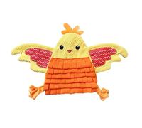 DAFORERAL Small Pet Snuffle Mat With BB Squeaker And Crinkle Sound For Dogs Rabbits Guinea Pigs, Interactive Nose Work Training Blanket For Hiding Treats And Relieving Boredom (Yellow)