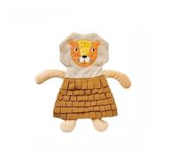 DAFORERAL Small Pet Snuffle Mat With BB Squeaker And Crinkle Sound For Dogs Rabbits Guinea Pigs, Interactive Nose Work Training Blanket For Hiding Treats And Relieving Boredom (Brown)