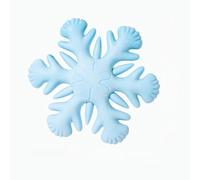 DAFORERAL Snowflake Shape Dog Chew Toy for Large Dogs, Durable Silicone Interactive Toy for Corgi Border Collie, Teeth Cleaning Training Play (blue)