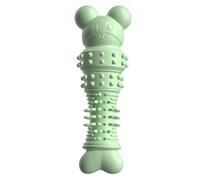 DAFORERAL TPR Bear Shape Dog Chew Toy, Cute and Durable Teething Stick for Small Dogs and Cats, Teeth Cleaning Puppy Chew Toy, Easy to Grip and Clean (green)