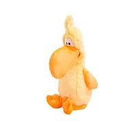 DAFORERAL Tropical Bird Plush Squeaky Dog Toy with Shaking Sound, Treat Dispensing Interactive Snuffle Toy for Small & Medium Dogs, Soft Stuffed Enrichment Toy (Yellow,S:13 * 20 * 35CM)