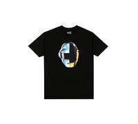 Daft Punk Sony Official Merch Split Helmet Tee, Black, XXL