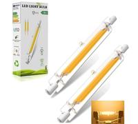 DafuDaGui R7s Bulb 118mm led dimmable, 20W R7s led Bulb 118mm Equivalent J118 200W Halogen Bulbs, Warm White 3000K 2000LM, Flicker-Free, 360° Light Angle, Energy Saving Floodlight Bulbs, 2 Pack