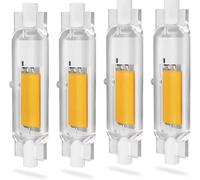 DafuDaGui R7s LED Bulb 118mm Dimmable, 30W Equivalent 300W Halogen Bulbs J118, Natural White 4000K 3000LM, Flicker-Free 360° Beam, Energy Saving Floodlight for Work Lights, 4 Pack