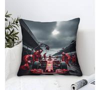 DAFUfbw Ferrarii Cushion Cover 40x40cm, FormulaOne Perform A Pit Stop Throw Pillow Case Decor for Home Livingroom Couch Bedroom Sofa Decorate