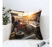 DAFUfbw Formulaa Racing Microfiber Throw Pillow Case, 45x45cm, Gift for Wife, Girlfriend, Gift for Couples, Wedding, Pit Stop Cushion Cover for Sofa Couch Bed