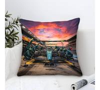 DAFUfbw Formulaa Racing Pillow Covers 40x40cm, Pit Stop Throw Pillow Covers Microfiber Pillowcase Cushion Case for Sofa Couch Home Decor