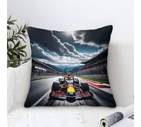 DAFUfbw Microfiber Cushion Covers 40x40cm Formulaa Racing Decorative Square Throw Pillow Covers for Home Racing Car Decor Living Room Bedroom Sofa Couch