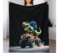DAFUfbw Super Soft Throw Blanket Dinosaur Premium Silky Flannel Fleece 3D T-Rex Monster Truck Lightweight Bed Blanket 60x80inch(150x200cm) All Season Use
