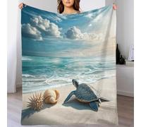 DAFUfbw Tortoise Fleece Blanket Throws for Sofas/bed/chair/camping Fluffy Warm Soft Turtles Blanket for Rest Time, Anti-Pill Fleece Blanket 50x60inch(127x152cm) Fit All Season