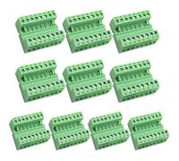 DaFuRui 10pairs 8Pin 5.08mm Pitch PCB Mount Screw，10Pcs 8Pin Phoenix Type Connector PCB Mount Screw Terminal Block Connector with 10Pcs 8Pin Plug