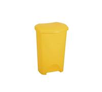 DAFUTA 50L Yellow Medical Clinical Commercial Waste Trash Pedal Bin,Medical Clinical Waste Bin Yellow Coded - Hygienic Hands Free Foot Pedal Operation (Yellow)