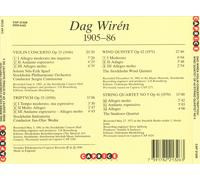 DAG WIR‚N: VIOLIN CONCERTO; TRIPTYCH; WIND QUINTET, OP. 42; STRING QUARTET NO. 5