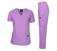 Dagacci Medical Uniform Men's Medical Scrub Classic, lavender, XL
