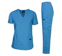Dagacci Scrubs Scrub Set for Women and Men, Turquoise, Grande
