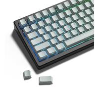 dagaladoo doubleshot PBT keycap Set,Japanese keycaps Shine Through,Side Printed Key caps Keyboard,Cherry Profile Custom Keycap for Mechanical Gaming Keyboards(Light Grey)