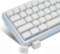 Dagaladoo White Jade - PBT SA Profile Double Shot Keycaps, 60-108% Sizes, Slight Transmittance
