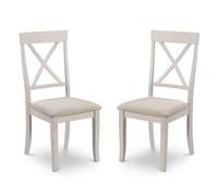 dagan grey wooden dining chairs in pair