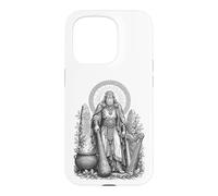 Dagda Celtic Father God Sacred Cauldron Line Art Case for iPhone 15 Pro