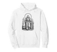 Dagda Celtic Father God Sacred Cauldron Line Art Pullover Hoodie