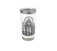 Dagda Celtic Father God Sacred Cauldron Line Art Stainless Steel Insulated Tumbler