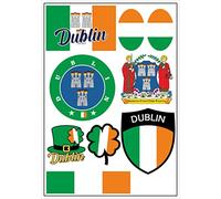 Daged Ireland Dublin Sticker Card 9 Pieces - Car Motorcycle Biker Flag Vinyl ST