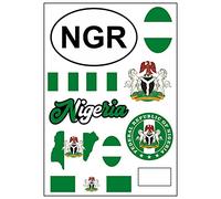 Daged Nigeria Sticker Card Sticker Sheet - Car Motorcycle Biker Flag Decoration AK