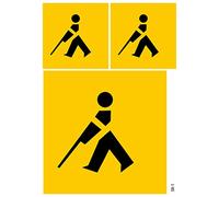 Daged Visibly impaired Austria 3 Pieces Sticker Card Sticker - Car Car Disabled Warning Sticker Walking Disabled for Window Vehicle Window Vehicle Window Vehicle Transporter - SH-1
