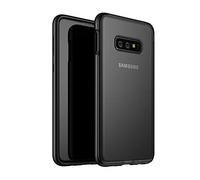 DaGeLon Case for Samsung Galaxy S10e / S10 Lite, Stylish Hard Translucent Frosted case Soft TPU Silicone Border and Refinement Back PC Matte Finish Phone Cover Robust Shockproof Protection, Black