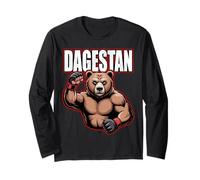 Dagestan MMA Wrestler, Dagestani Fighter Bear, Makhachkala Long Sleeve T-Shirt