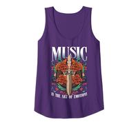 Dagger Art Vinyl Music Tattoo Dagger Symbolism Tank Top
