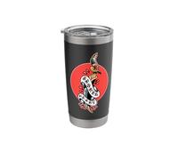 Dagger Broken Heart Tattoo Stainless Steel Insulated Tumbler
