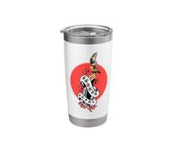 Dagger Broken Heart Tattoo Stainless Steel Insulated Tumbler