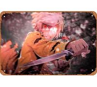 Dagger Is It Wrong To Try To Pick UpIn A Dungeon? Bell Cranel Dungeon Ni Deai Wo Motomeru No Wa Machigatteiru Darou Ka Danmachi Anime Poster Home Wall Art Decoration Retro Metal Tin Sign 8x12 inch