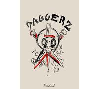 Daggerz Venice Beach 80s Skateboarding Notebook: Journal College Ruled Notebook | 120 Pages | 6 x 9 Size | Gift